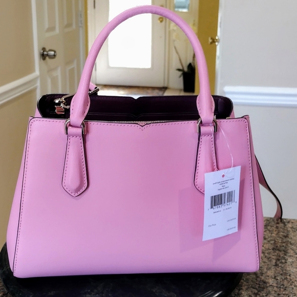 NWT Kate Spade Small Triple Compartment Satchel  Tippy soft Pink Bag - Picture 5 of 17